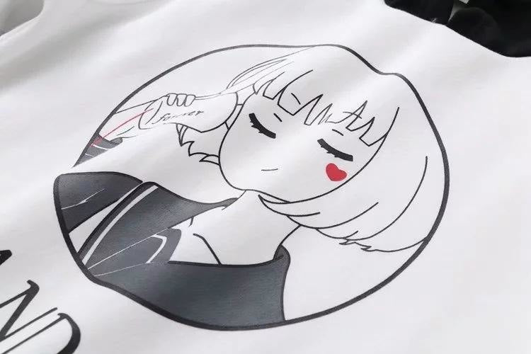 Anime Girl Hoodie - sweater
