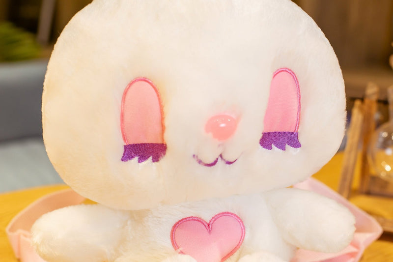 Sweet Pink Angel Bunny Rabbit Backpack Book Bag Satchel Kawaii