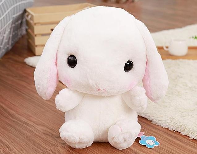 Kawaii White Baby Bunny Rabbit backpack Book Bag Cute Fluffy Bun Adorable