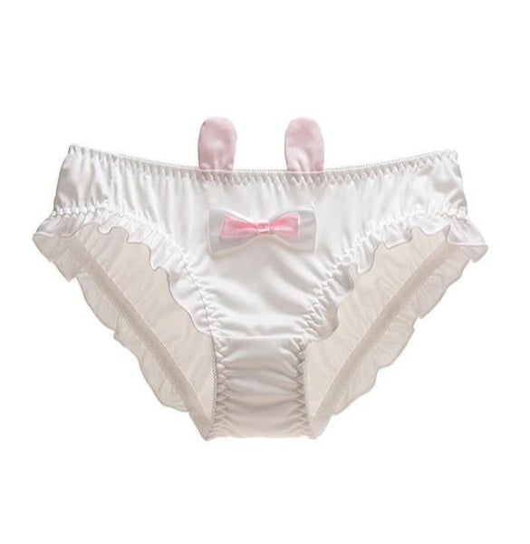 Baby Bunny Ear Panties Satin Underwear Petplay | DDLG Playground