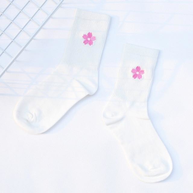 Baby Dino Sockies - Cherry Blossom Flower - socks