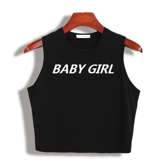 babygirl muscle tee cropped top crop shirt belly top abdl cgl little space baby girl by ddlg playground
