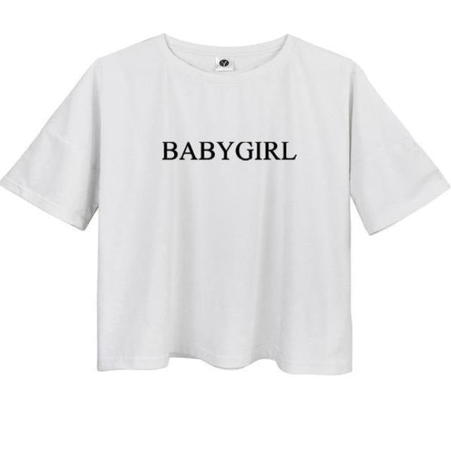 Babygirl Crop Top Belly Shirt Little Space CGL ABDL | DDLG Playground
