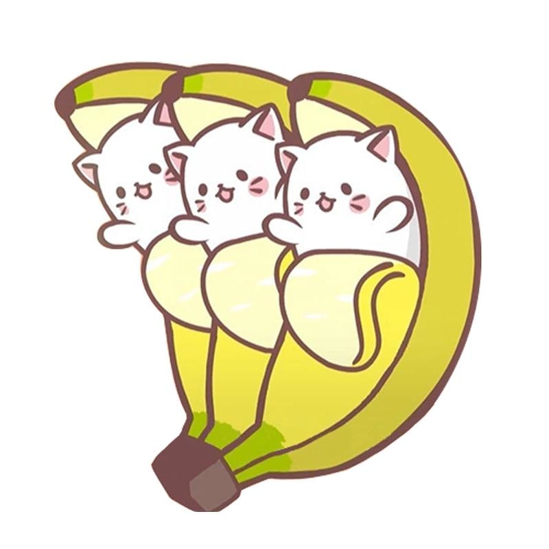 Banana Cat Triplets Three Kittens Enamel Pin Lapel Brooch