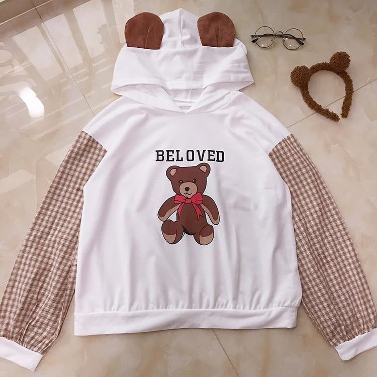 Beloved Bear Hoodie - sweater