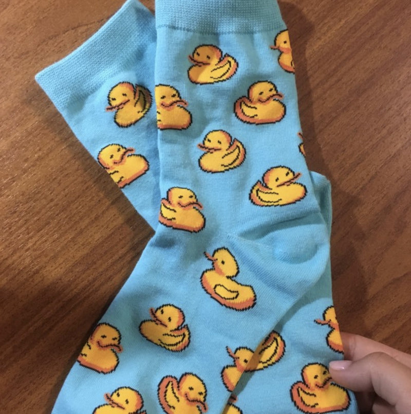 Blue Baby Duck Socks - socks