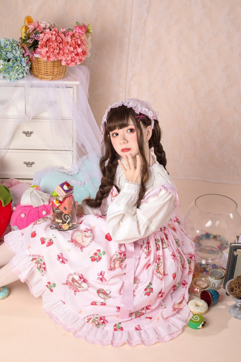Bunny Meadow Lolita Dress - bunny dresses, classic lolita, dress, jsk