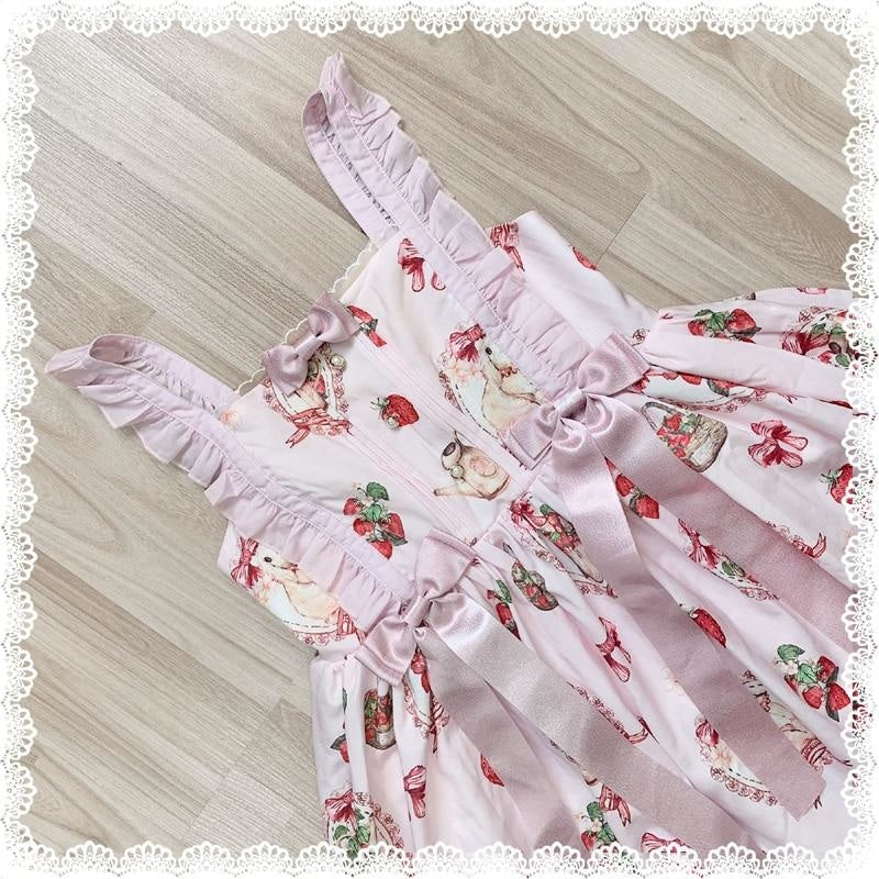 Bunny Meadow Lolita Dress - bunny dresses, classic lolita, dress, jsk