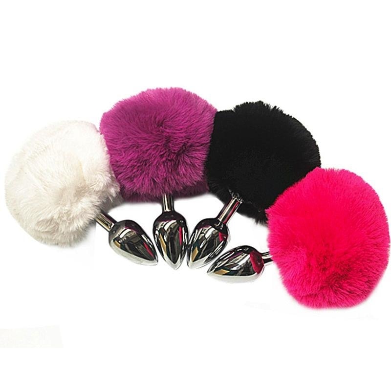 Bunny Tail Plug Pom Pom Butt Plugs Costume Tail Accessory Cosplay DDLG Playground Bunny Tail Plug Pom Pom Butt Plugs Costume Tail Accessory Cosplay DDLG Playground