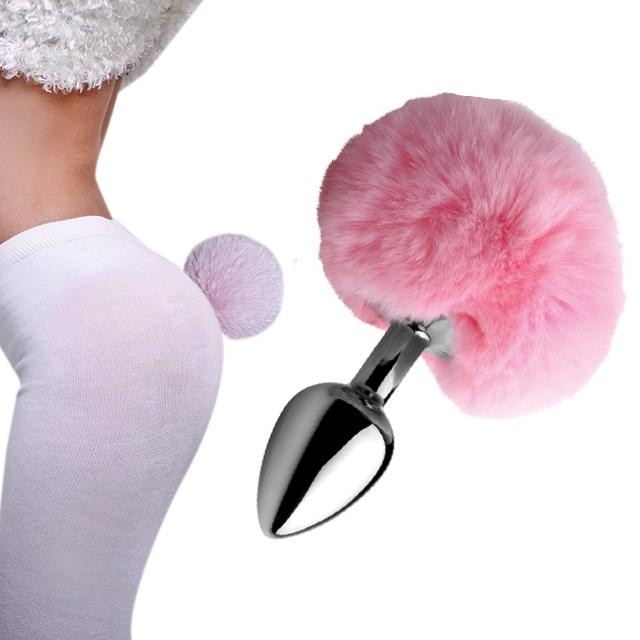 Bunny Rabbit Tail Plug Pet Play Kink Fetish Butt Plugs by DDLG Playground