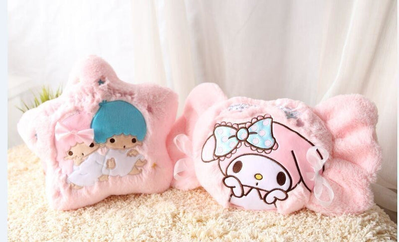 Sanrio Little Twin Stars My Melody Kiki Lala Throw Pillow Decor Decoration Bedding Fairy Kei Kawaii Babe