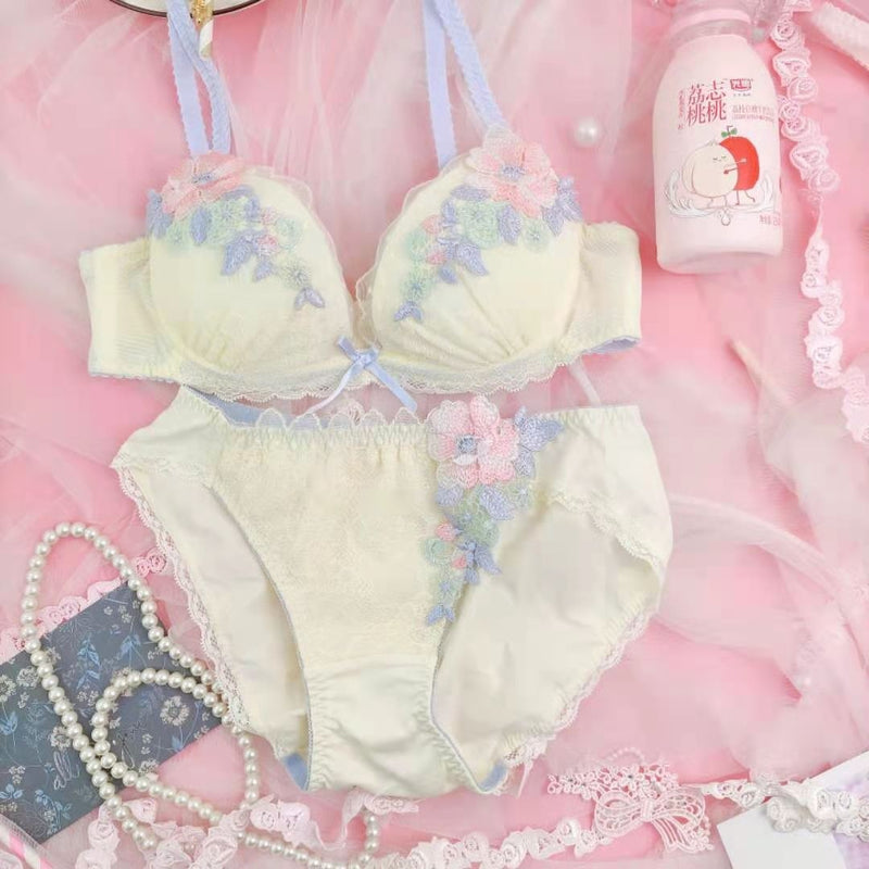 Sanders Steen Bedankt Pastel Flower Lingerie Set Lolita Underwear Panties Cute | DDLG Shop – DDLG  Playground