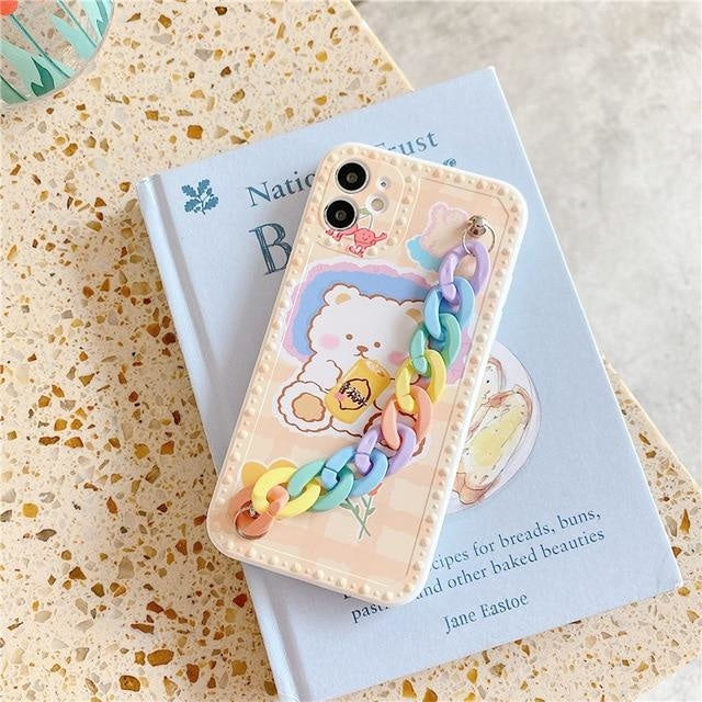 Candycore Bear iPhone Case - For-iphone11 / Beige - fairy kei, iphone, iphone case, cases, iphones