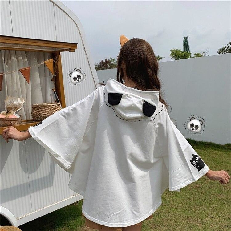 Cat Family Poncho - sweater