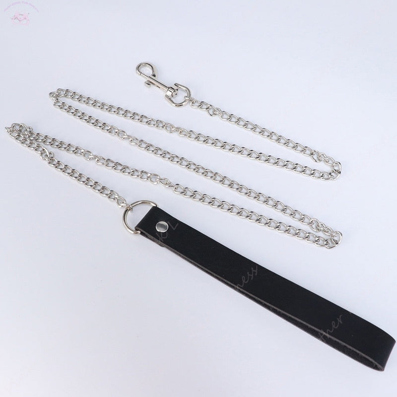 Chained Princess Collar & Leash Set - Black Only