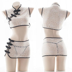 Cheongsam Oriental Lingerie Set Oriental Chinese Cosplay Costume DDLG Playground Cheongsam Oriental Lingerie Set Oriental Chinese Cosplay Costume DDLG Playground