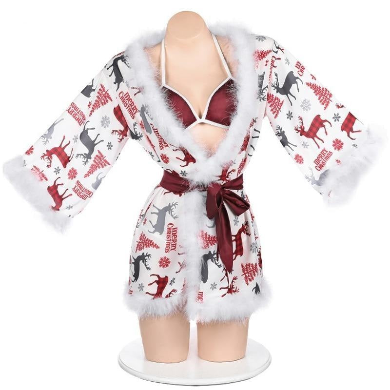 Christmas Eve Bathrobe Set - bath robe, robes, bathrobe, christmas, christmas robe
