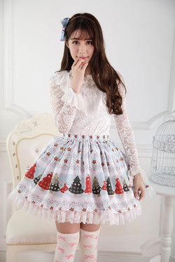 Christmas Lolita Skirt - XS - skirt