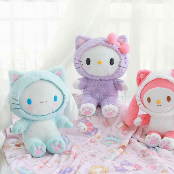 Fairy Kei Pastel Pink My Melody Blanket and Plush Toy Storage Set Kawaii Cute 