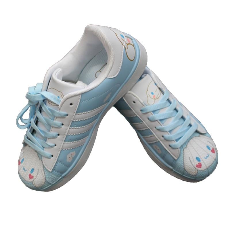 Cinnamoroll Sneakers - 9 - athletic shoes, blue cinnamoroll, flat harajuku