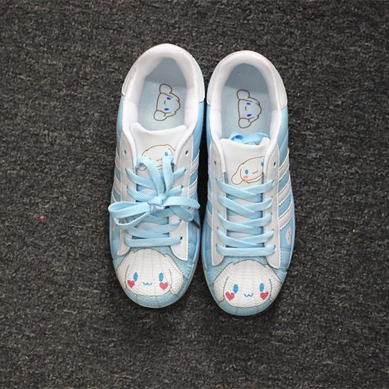 Cinnamoroll Sneakers - athletic shoes, blue cinnamoroll, flat harajuku