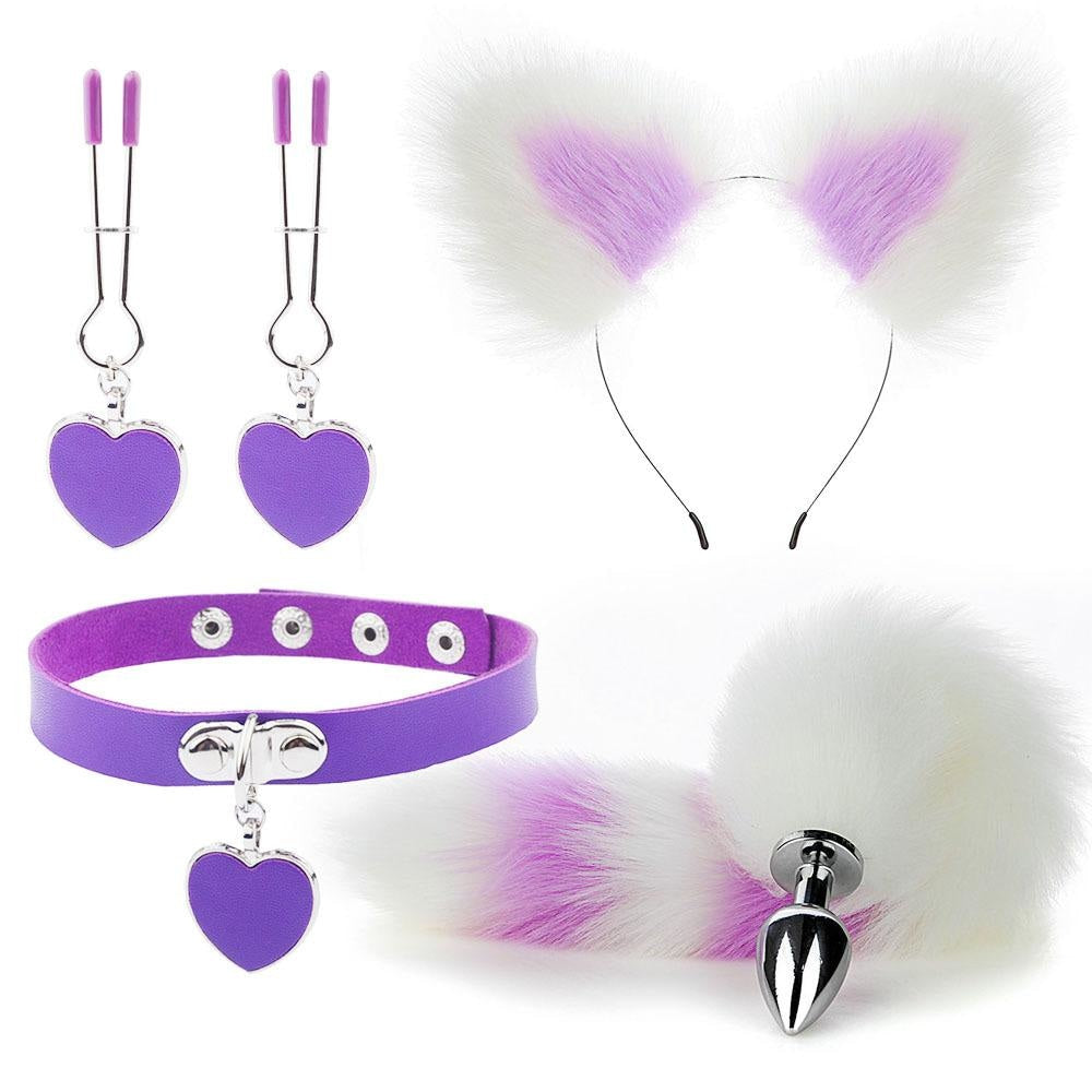 Collared Kitten Play Kit Cosplay Costume Accessory Set Neko DDLG