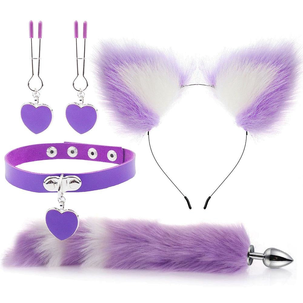 Collared Kitten Play Kit Cosplay Costume Accessory Set Neko DDLG