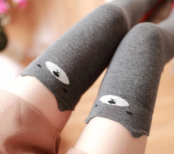 Cotton Animal Thigh Highs - stockings