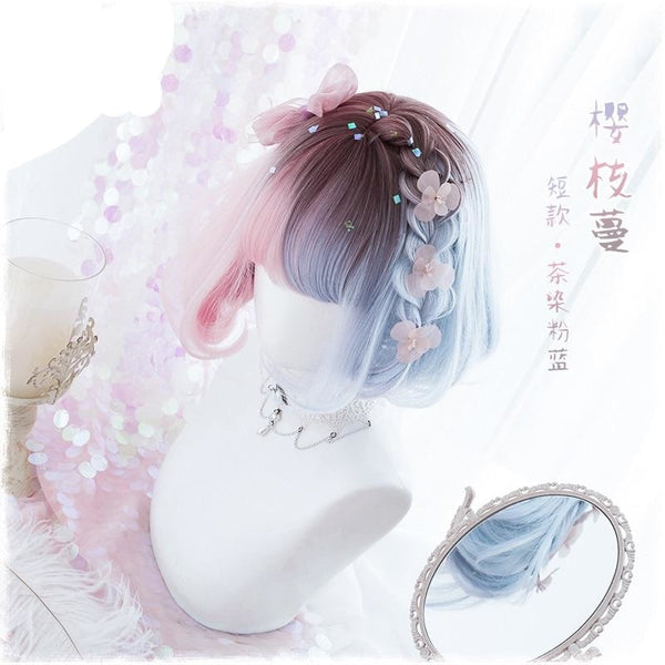Cotton Candy Bob Wig - wig