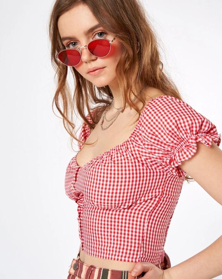 Country Baby Crop Top - Red / L - shirt