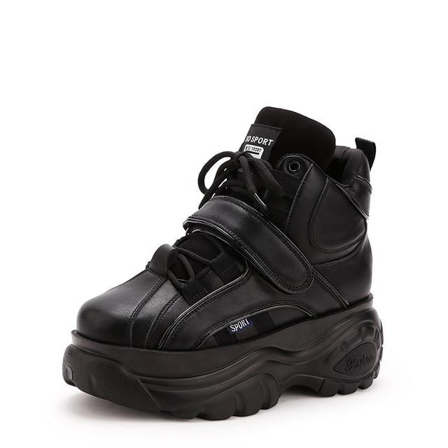 Cyber Babydoll Sneakers - Black / 5 - shoes