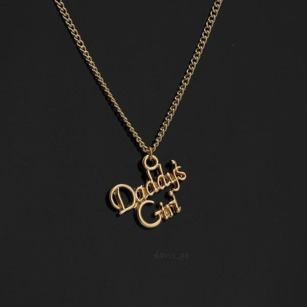 Daddy's Girl Necklace 18K Gold Plated Pendant ABDL DDLG Playground