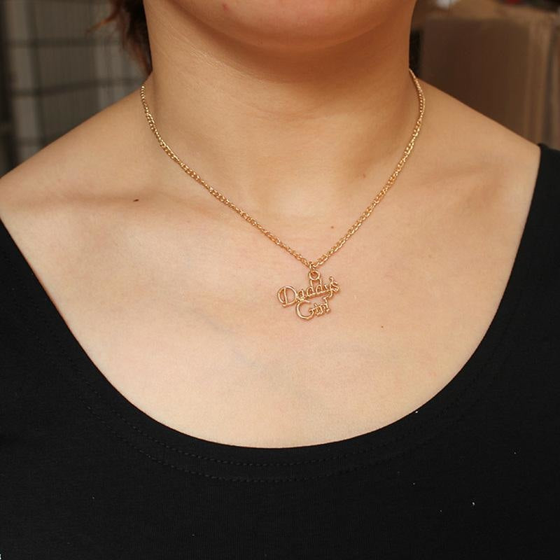 Daddy's Girl Necklace 18K Gold Plated Pendant ABDL DDLG Playground