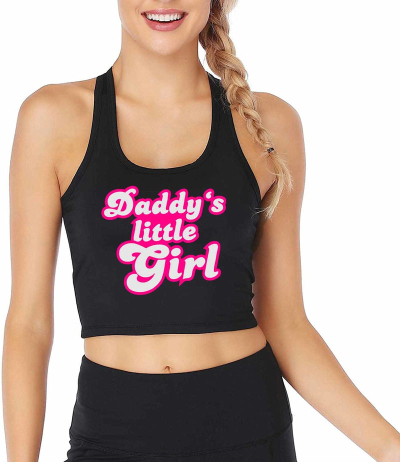 Daddy’s Little Girl Tank - Black / XL - barbie, barbie girl, daddy dom, fetish, kink