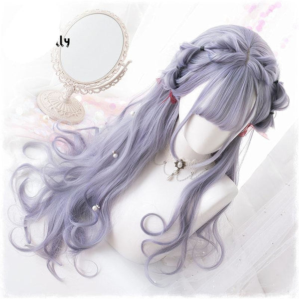 Dark Lavender Purple Hair Cosplay Wig Harajuku Kawaii Fashion