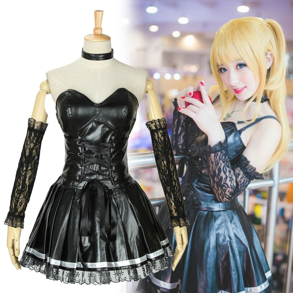 Death Note Misa Amane Cosplay Set Latex Goth Anime Girl | DDLG Shop – DDLG  Playground