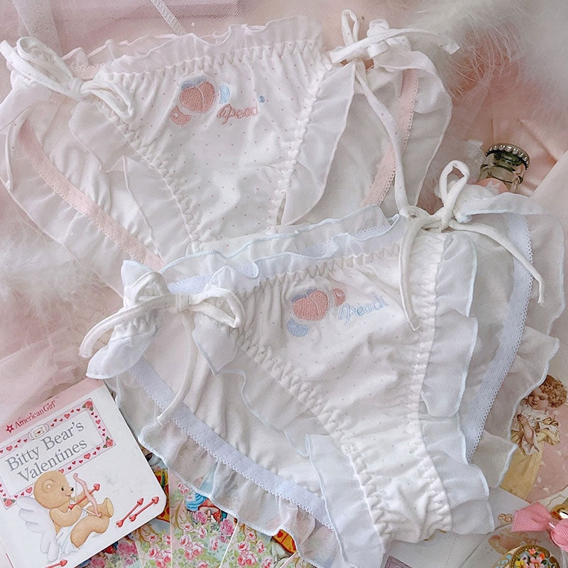Delicate Peach Panties - lingerie set, sets, panties, panty, underwear
