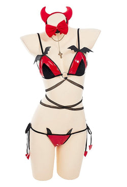 Devil Worship Bat Lingerie Set DDLG Playground Devil Worship Bat Lingerie Set DDLG Playground