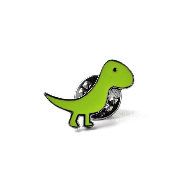 Tiny Green T-Rex Dinosaur Enamel Pins Lapel Brooch Kidcore Youthful Little Space CGL ABDL by DDLG Playground