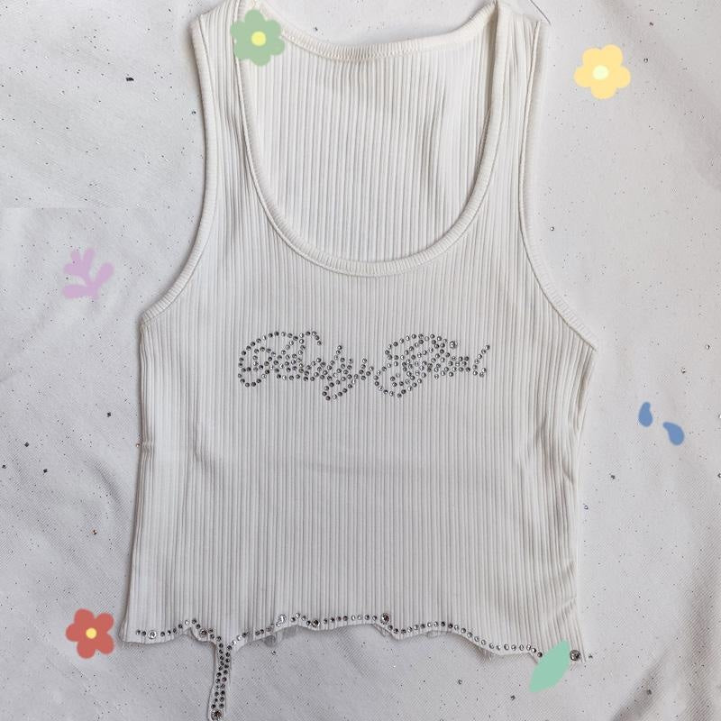 Drippy Rhinestone Babygirl Top - shirt