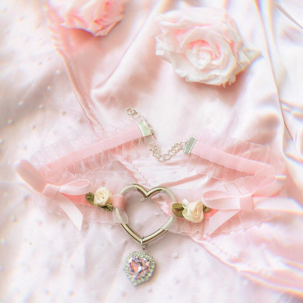 Elegant Babygirl Collar - Pink - choker