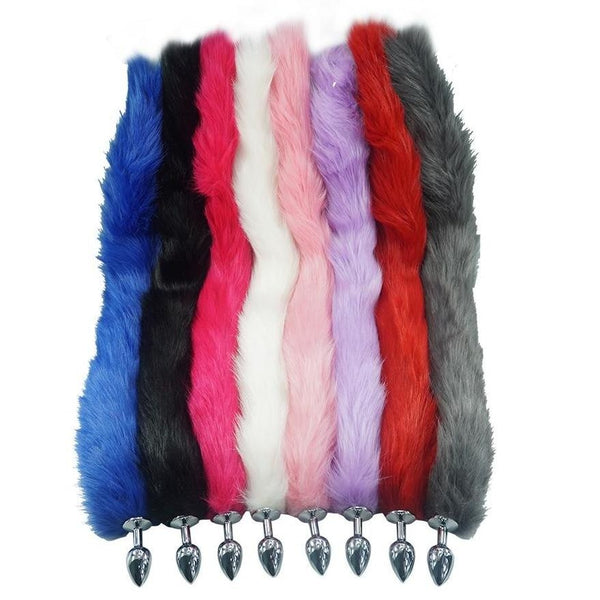 Extra Long Fox Cat Tail Plugs Costume Butt Plug  DDLG Playground