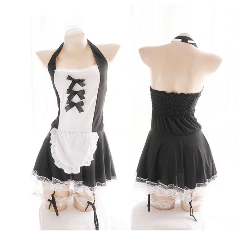 French Maid Dress - Three Ribbon Front - dress