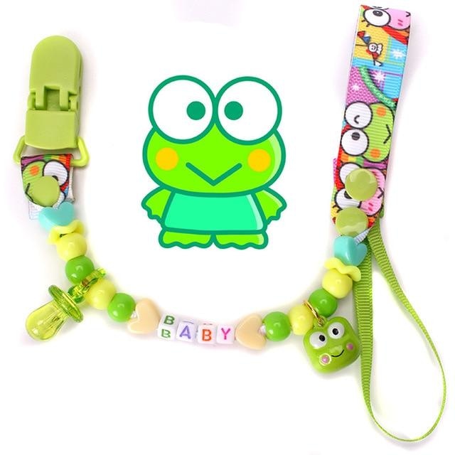 Fruity Baby Pacifier Clips - Keroppi Frog - pacifier clip