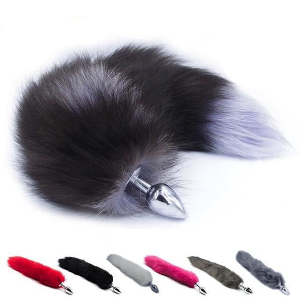 Furry Brown Fox Tail Plug Butt Plug Pet Play Kink Fetish Sexy Tails by DDLG Playground
