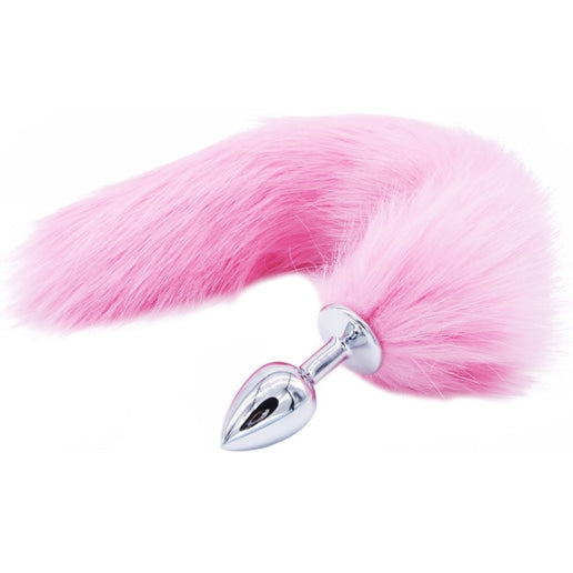 Furry Pink Fox Tail Plug Butt Plug Pet Play Kink Fetish Sexy Tails by DDLG Playground
