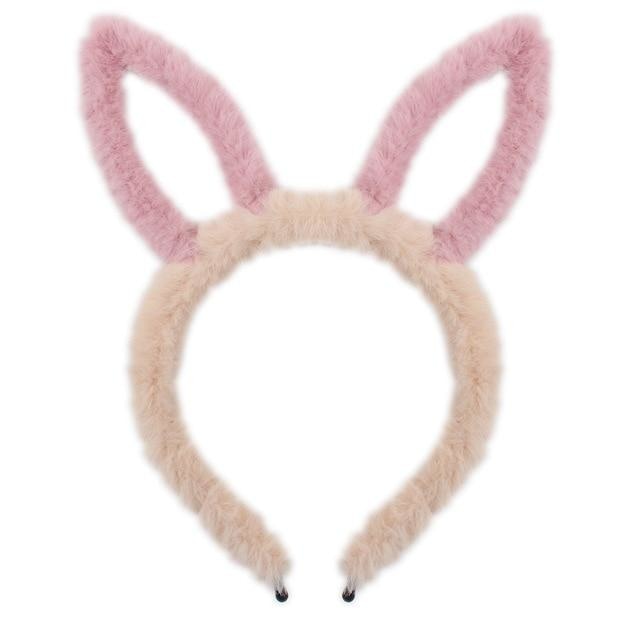 Fuzzy Animal Ear Headbands Hair Band Accessory Petplay DDLG Playground