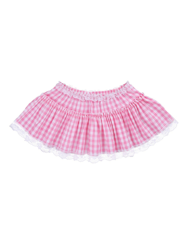 Gingham Micro Skirt - skirt