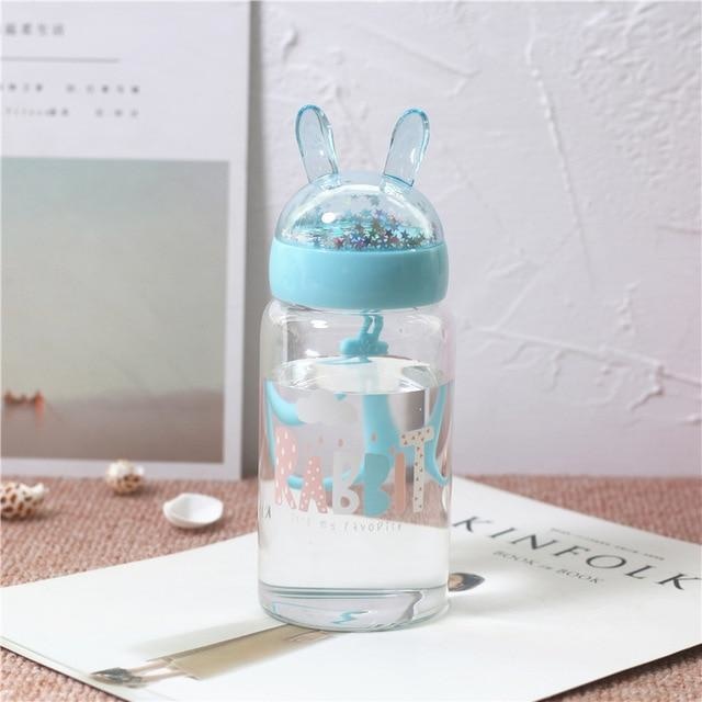 Glitter Bunny Bottles - Blue clouds - shirt