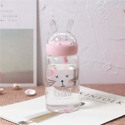 Glitter Bunny Bottles - Pink rabbit - shirt